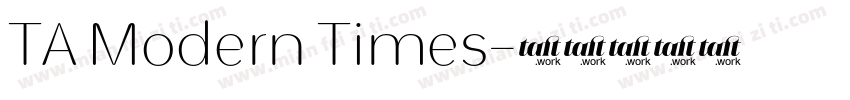TA Modern Times字体转换